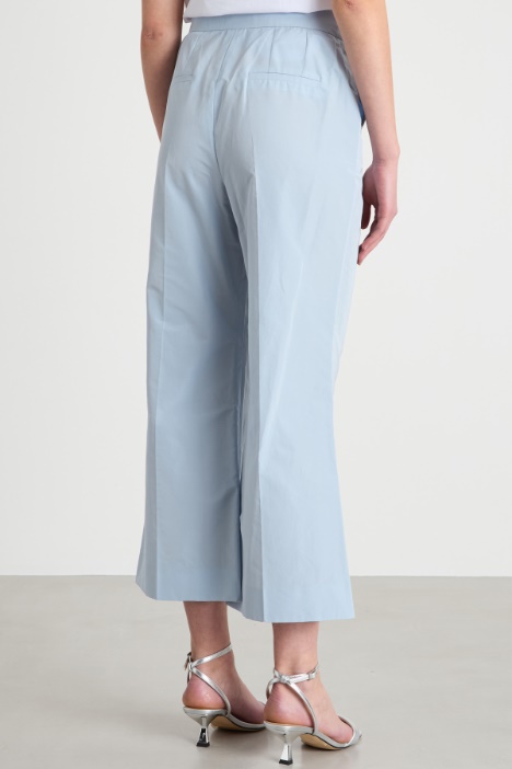 Pantalone flare in taffetà
