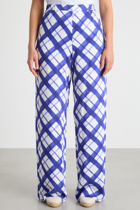 Pantalone stampato con tasche