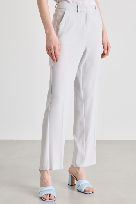 Pantalón recto de cady