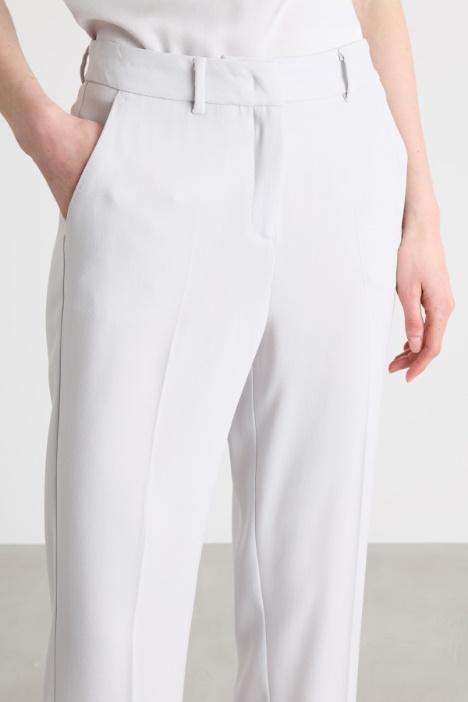 Pantalón recto de cady