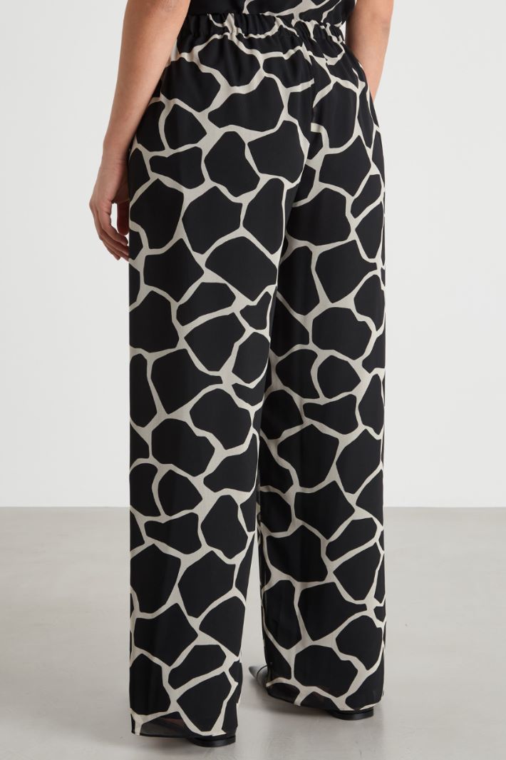 Printed georgette trousers Intrend - 4