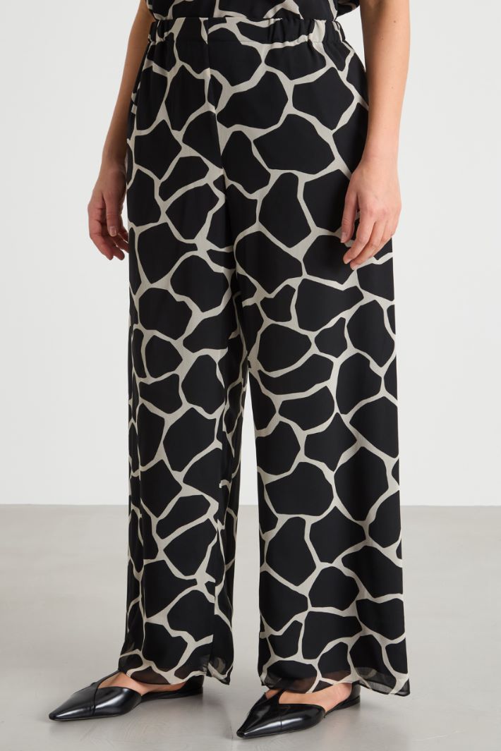 Printed georgette trousers Intrend - 2
