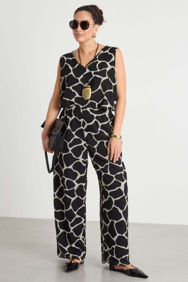 Printed georgette trousers Intrend