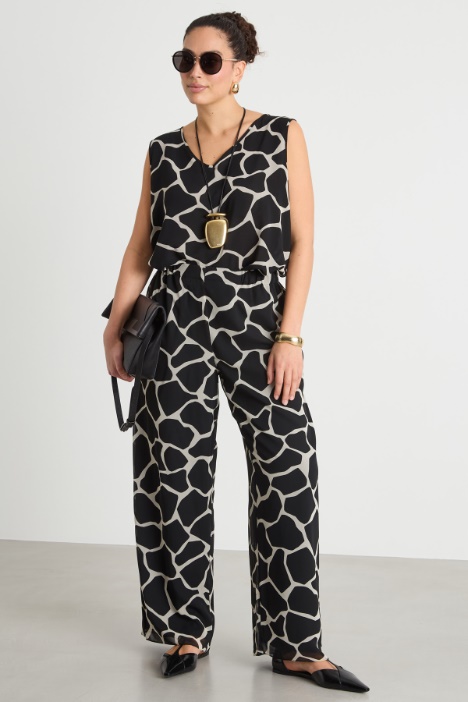Printed georgette trousers Intrend