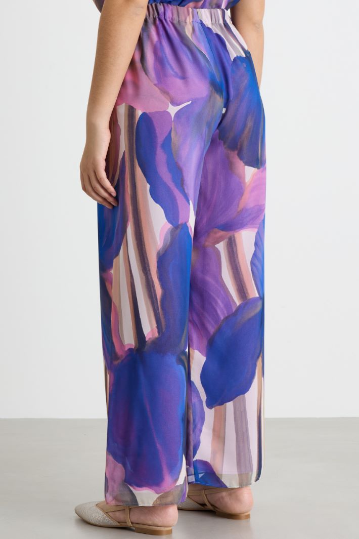 Printed georgette trousers Intrend - 4