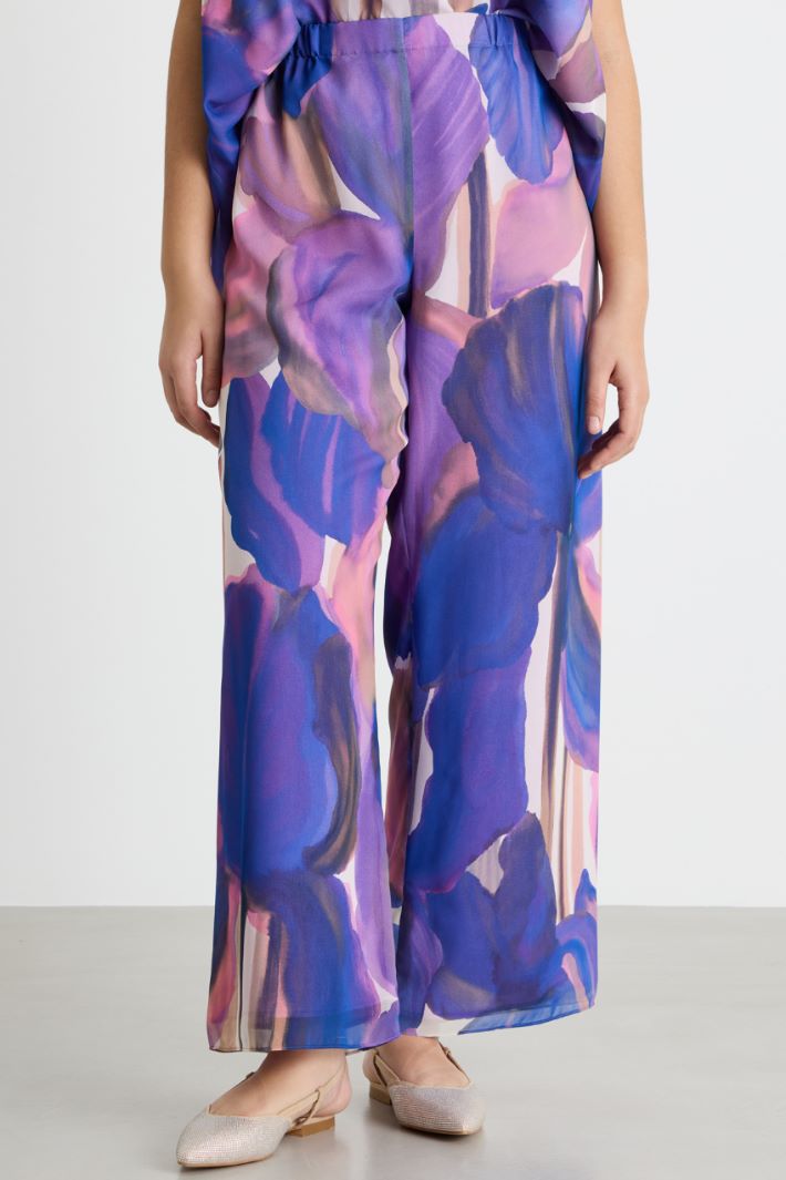 Printed georgette trousers Intrend - 2