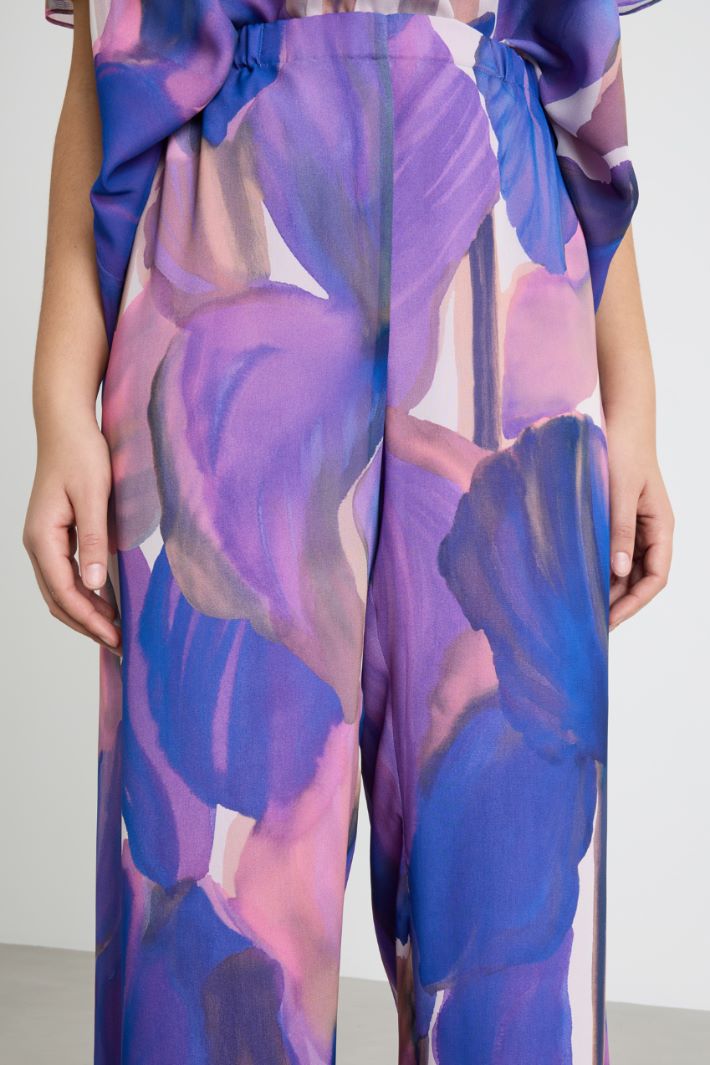 Printed georgette trousers Intrend - 3
