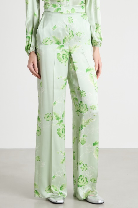 Pantalone fluido stampato