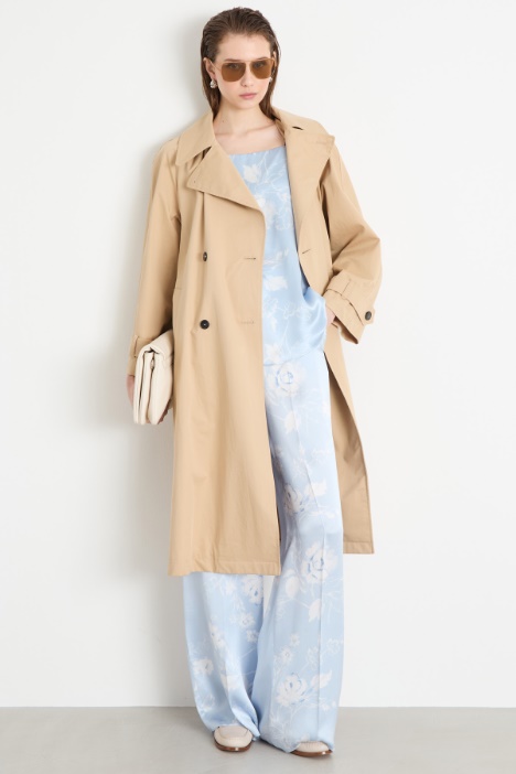 Flowing printed silk trousers Intrend