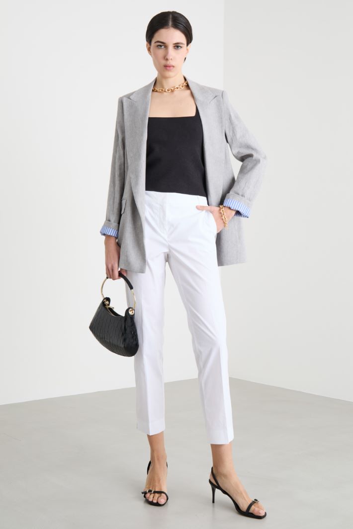 Stretch Cigarette Trousers Intrend