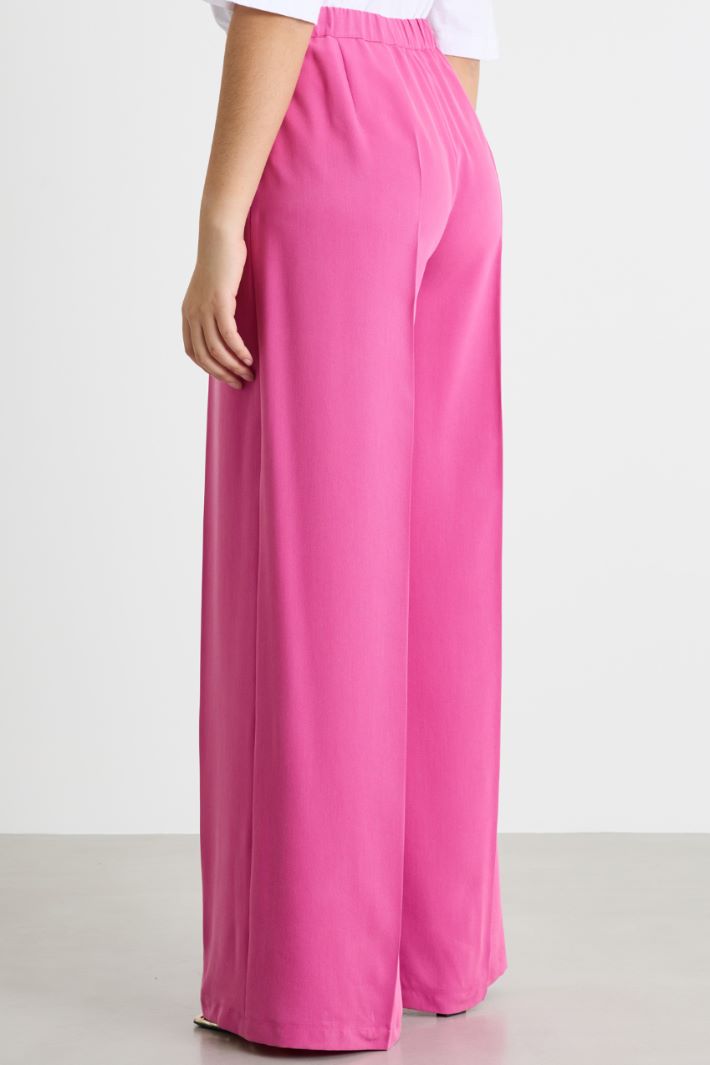 Pressed-crease palazzo trousers Intrend - 4