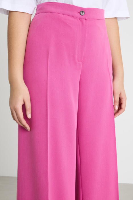 Pantalón palazzo con raya central