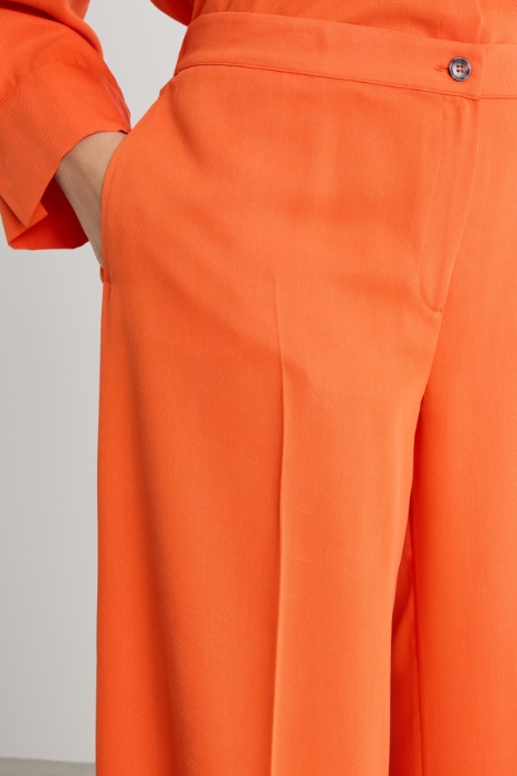 Pantalón palazzo con raya central