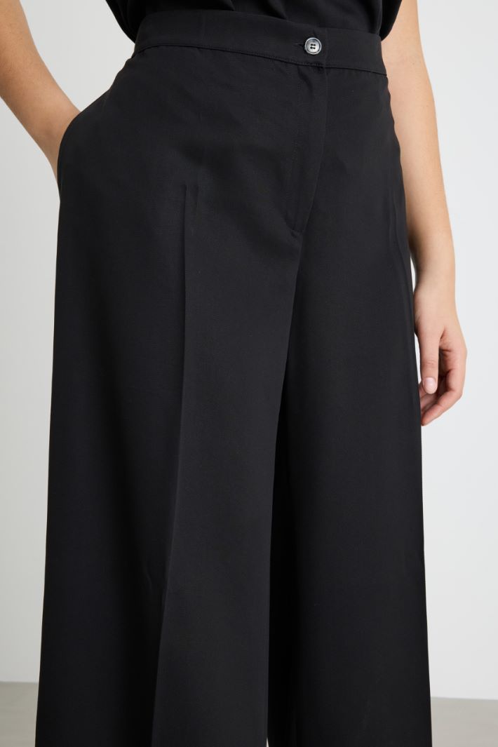 Pressed-crease palazzo trousers Intrend - 3
