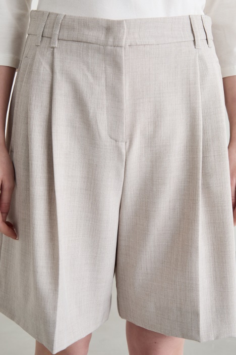 Bermuda in stuoia stretch