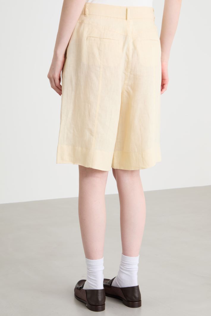 Linen Bermuda shorts Intrend - 4