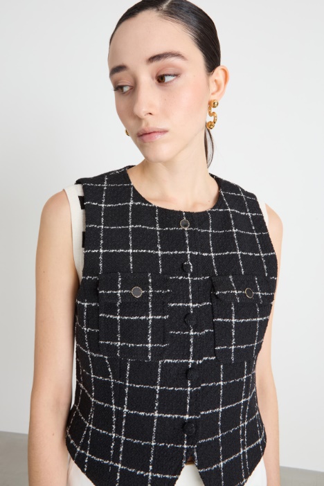 Gilet in stuoia stretch