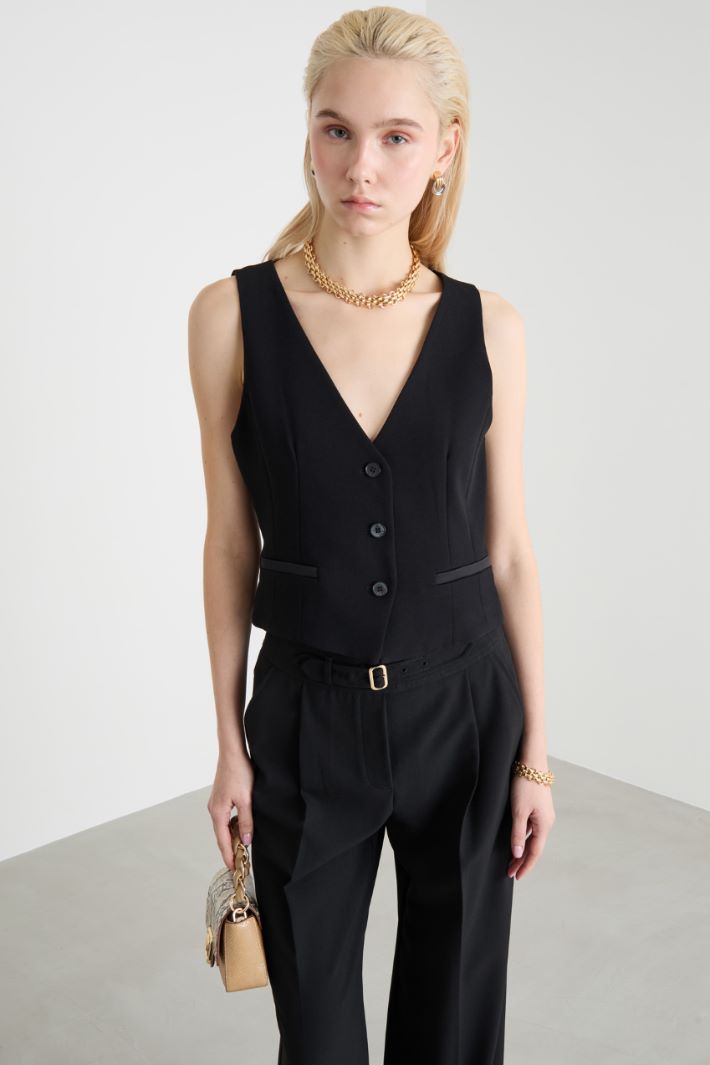 Fitted waistcoat with pockets Intrend - 2
