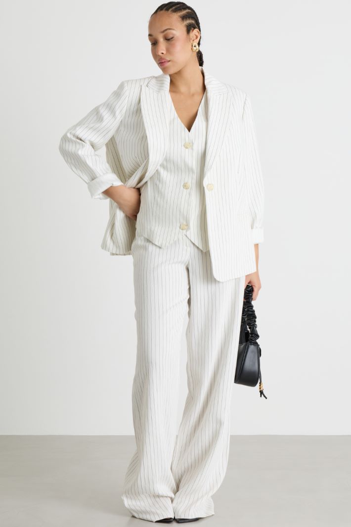 Single-breasted pinstripe waistcoat Intrend