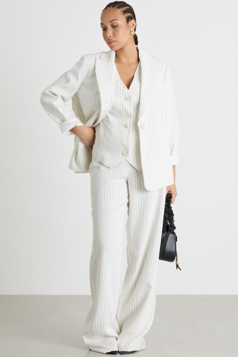 Single-breasted pinstripe waistcoat Intrend