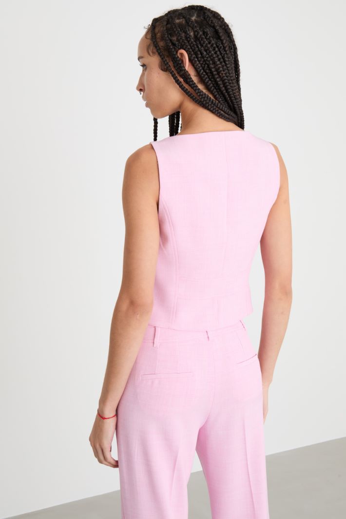 Gilet aderente con scollo squadrato Intrend - 4