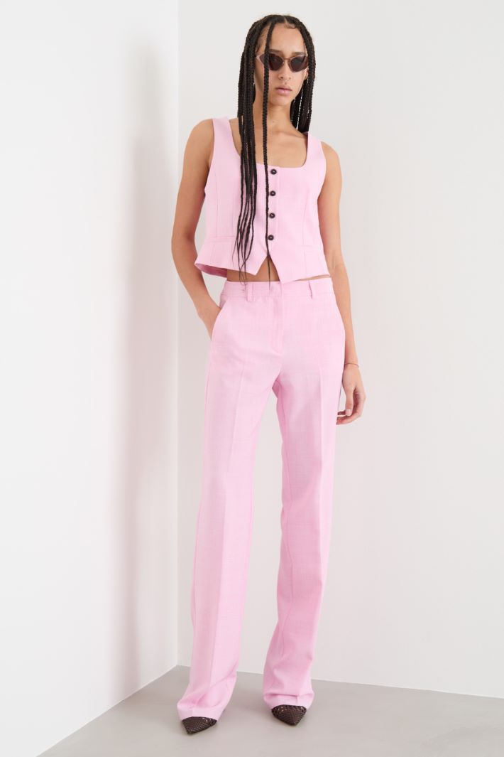 Gilet aderente con scollo squadrato Intrend