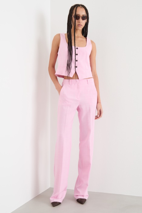 Gilet aderente con scollo squadrato Intrend