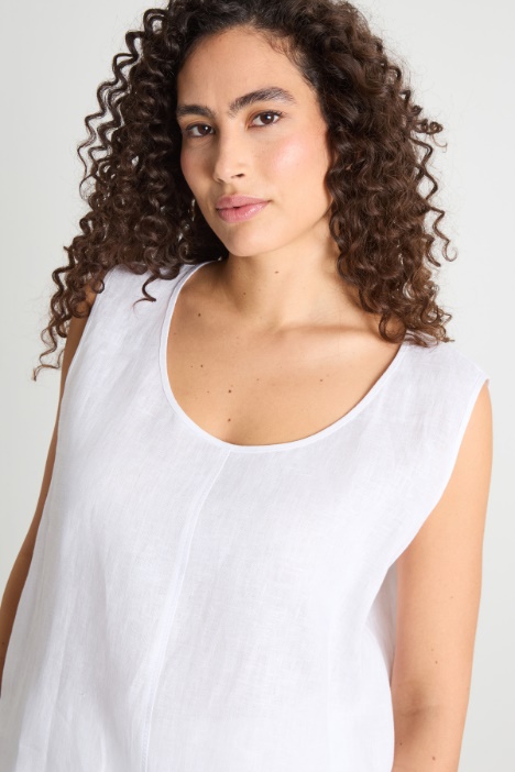 Top ampio in tessuto leggero