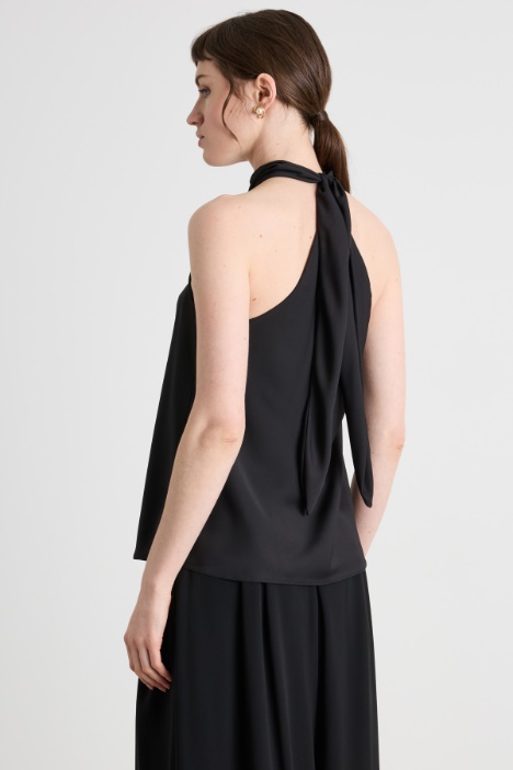 Top in satin leggero