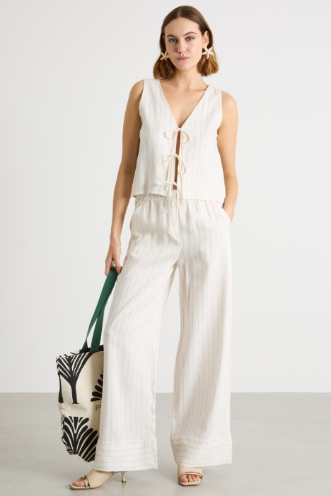 Tie-fastening top Intrend