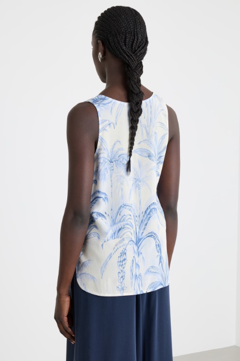 Top de crepé de China