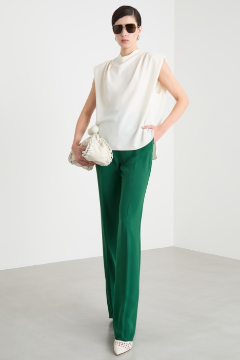 Top in raso con pieghe Intrend