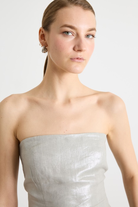 Top bustier laminato