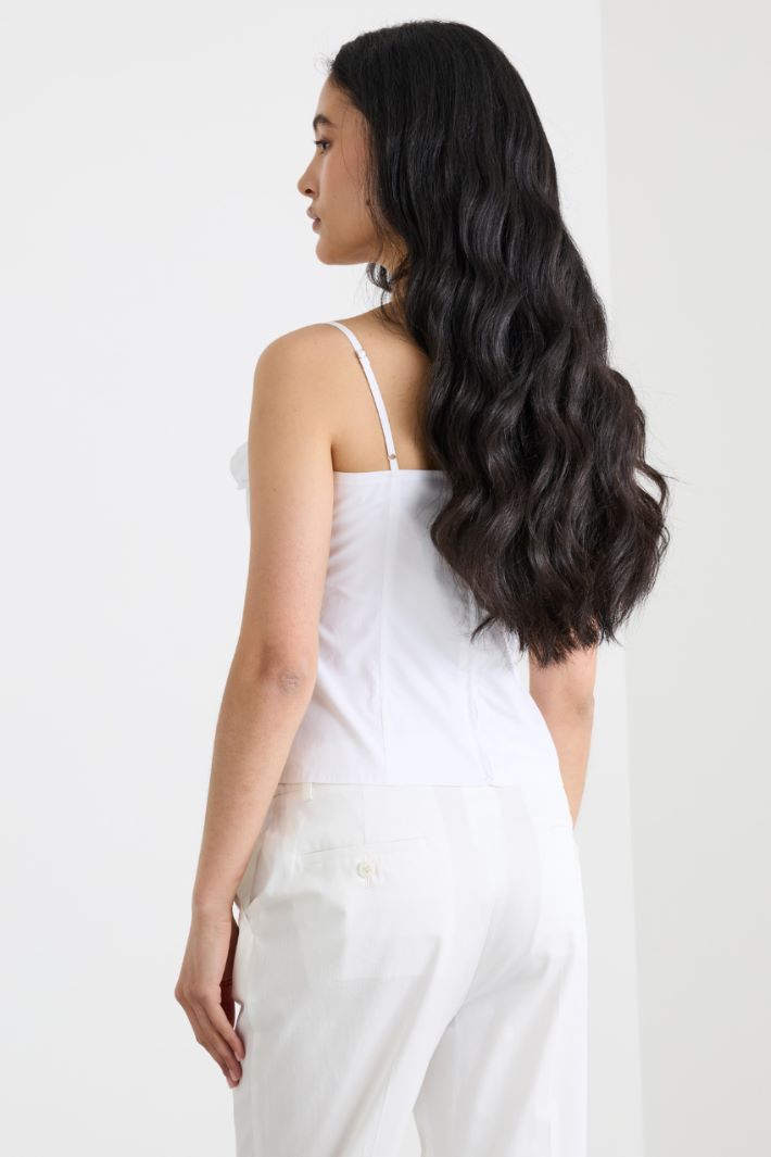 Rose and ruffle bustier Intrend - 4