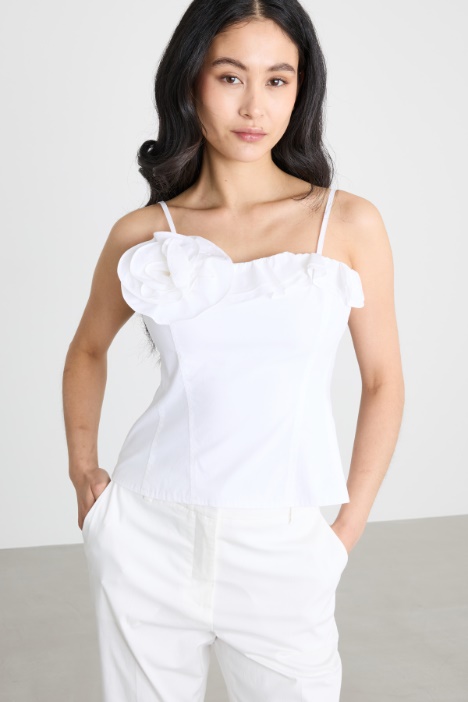 Rose and ruffle bustier Intrend