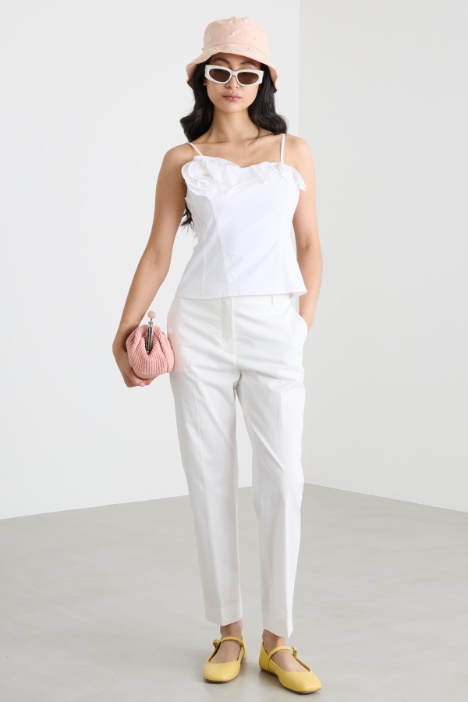 Rose and ruffle bustier Intrend