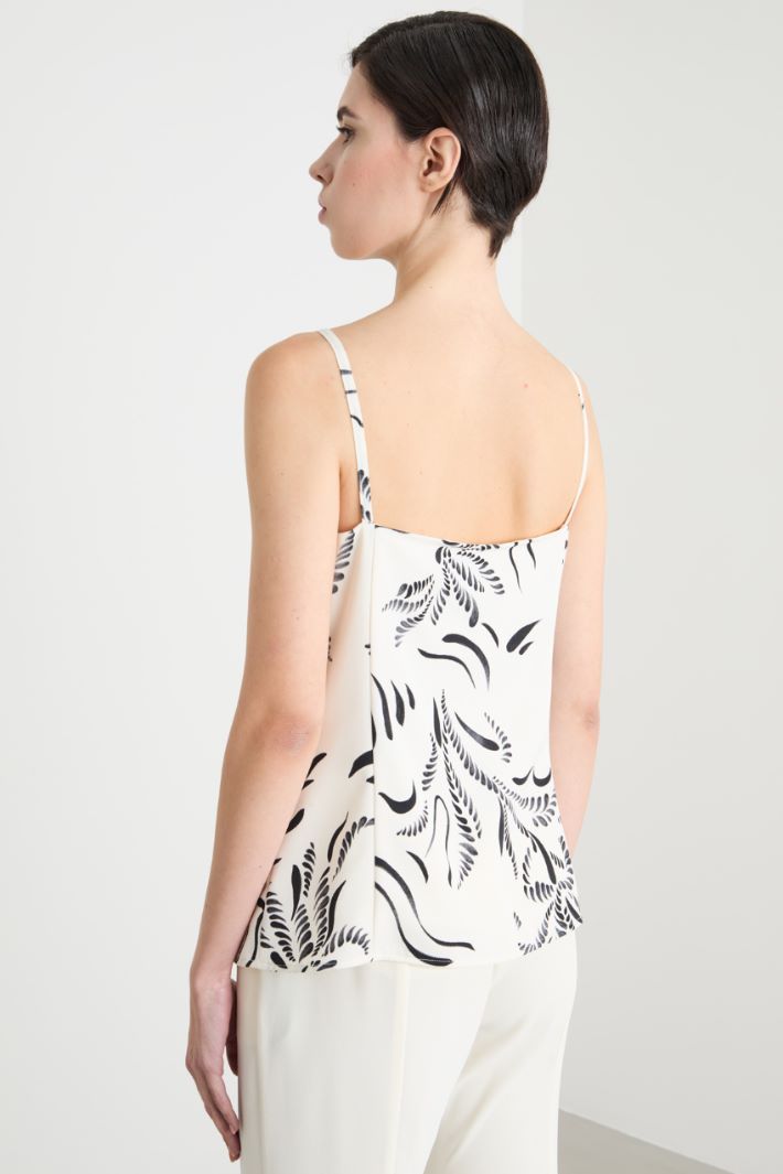 Printed satin top Intrend - 4