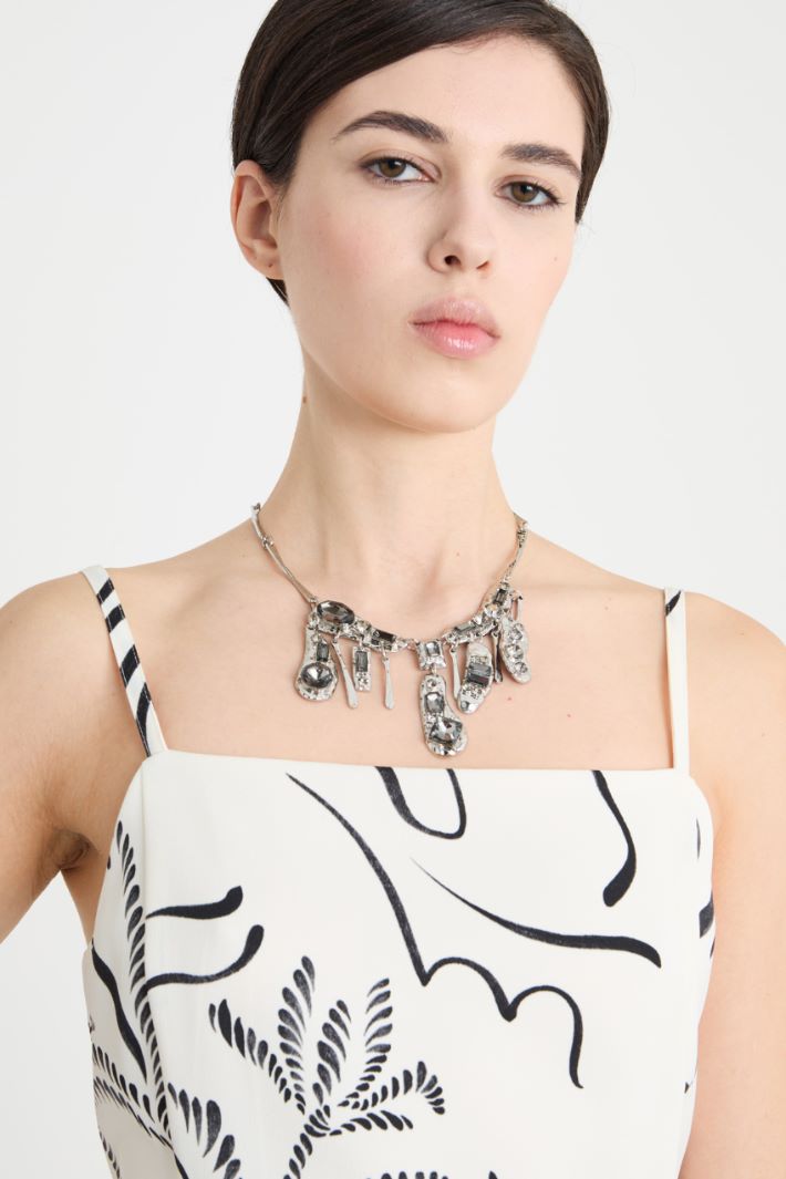 Printed satin top Intrend - 3