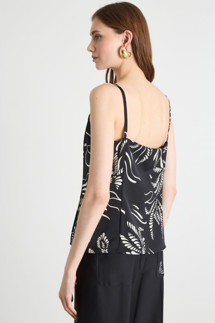 Printed satin top Intrend - 4