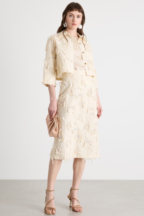 Top in twill Intrend