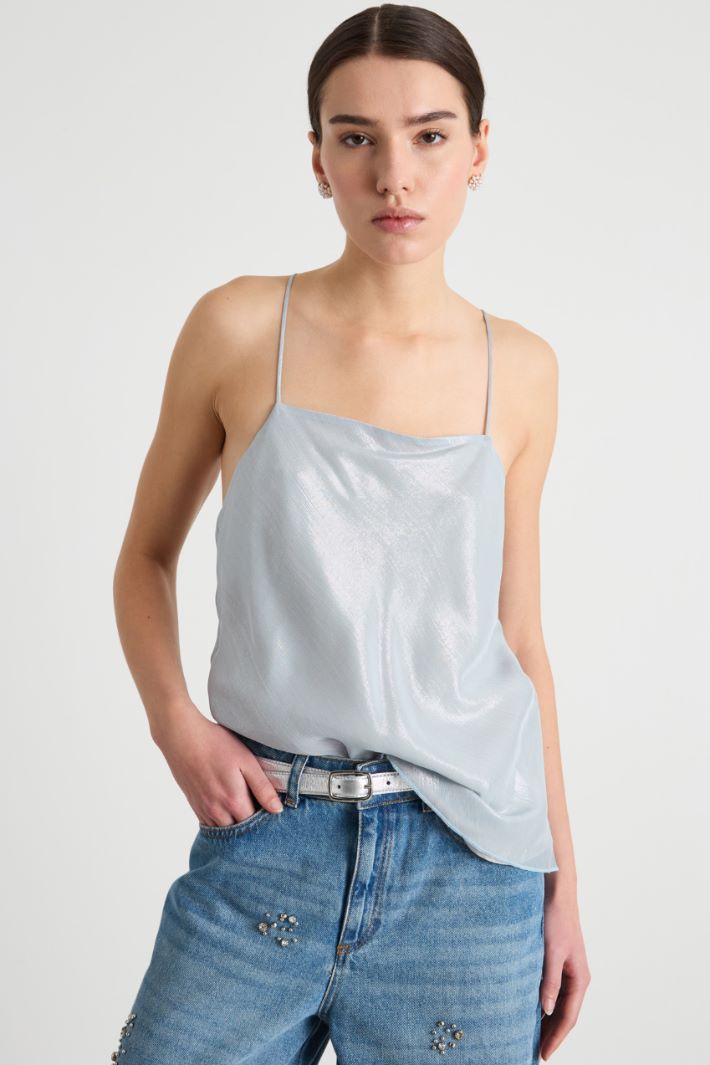 Top in chiffon laminato Intrend - 2