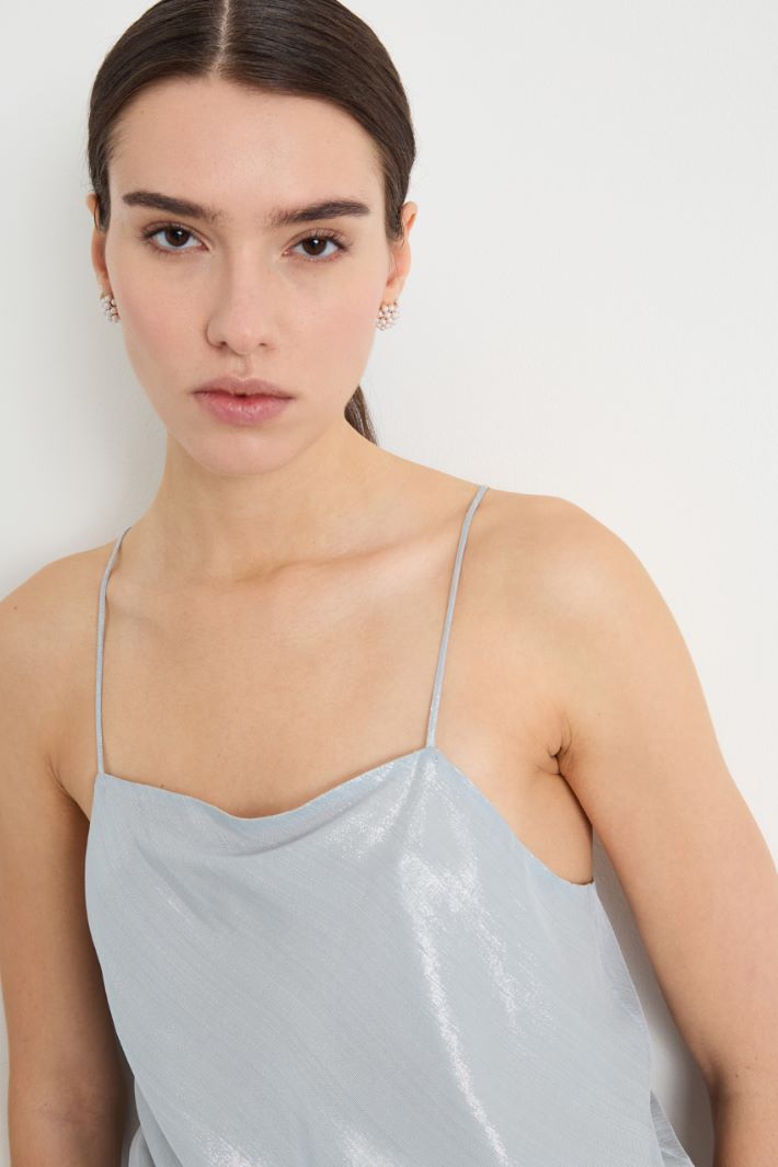 Top in chiffon laminato Intrend - 3