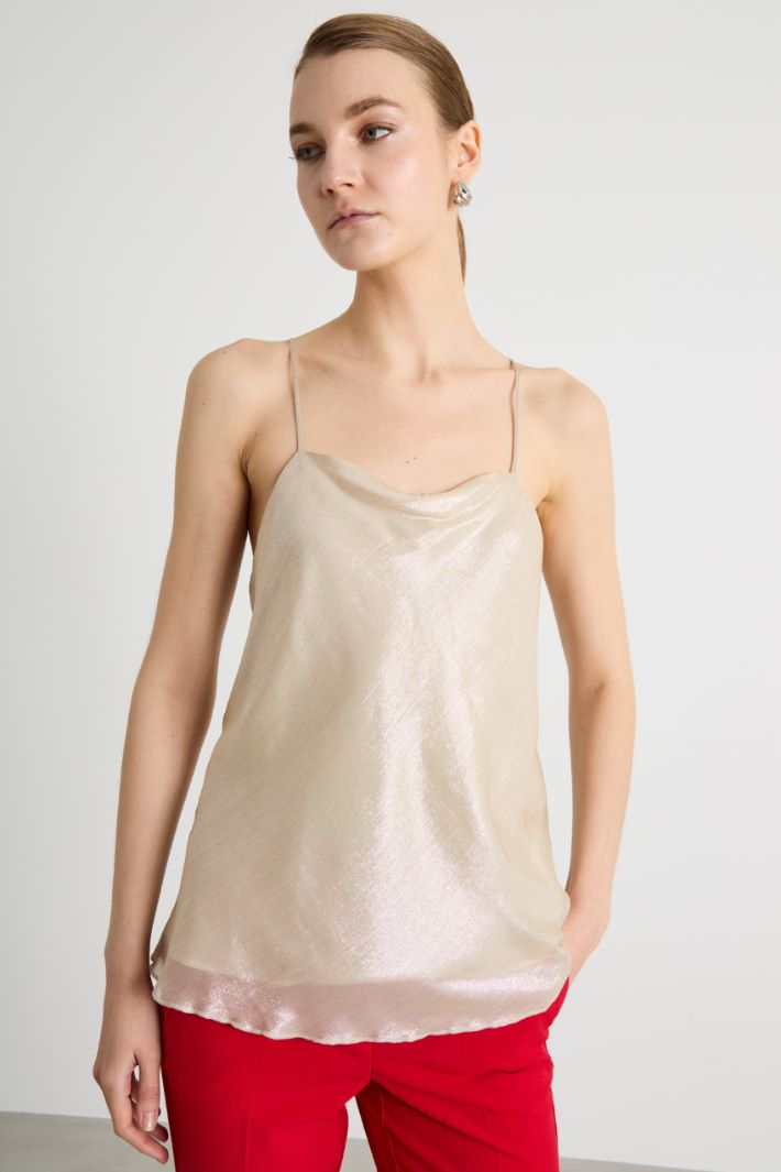 Foiled chiffon top Intrend - 2