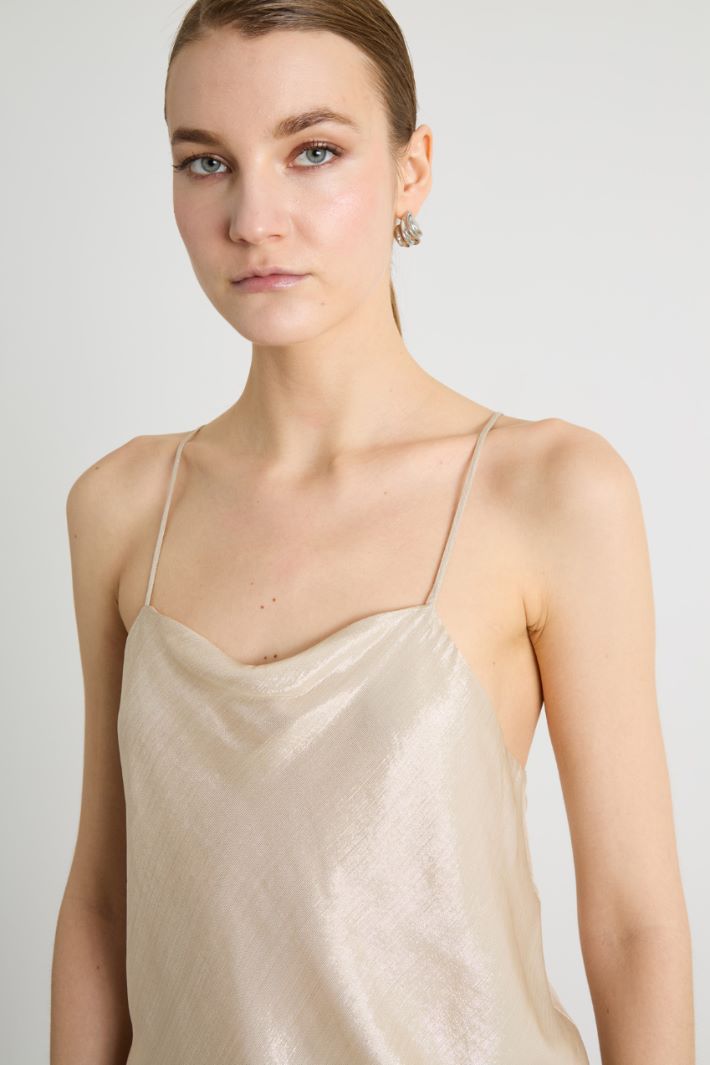 Foiled chiffon top Intrend - 3