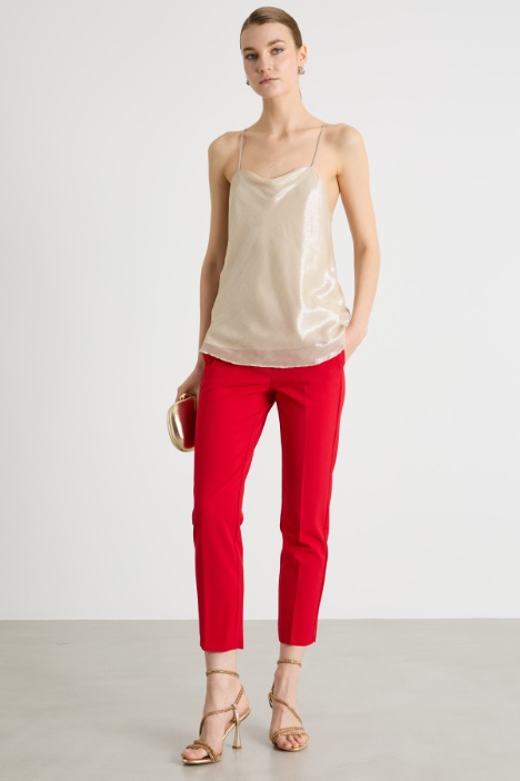 Foiled chiffon top Intrend