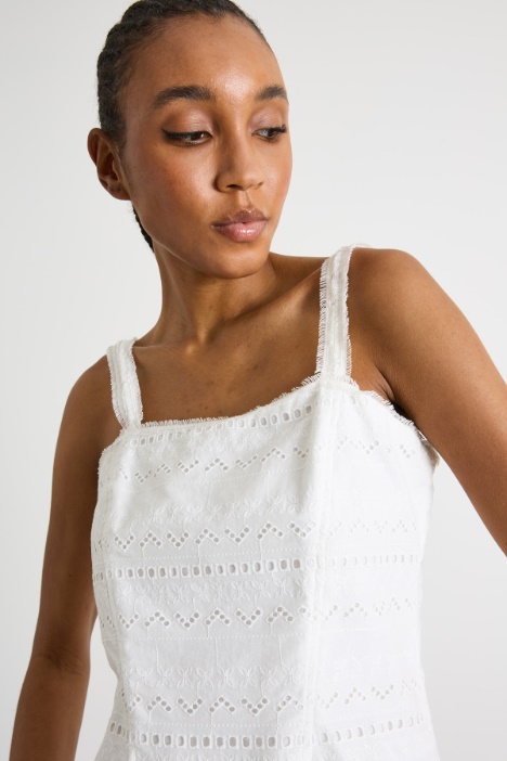 Top a bustier in voile