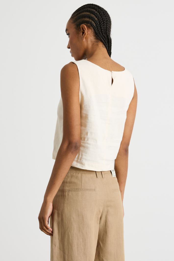 Square-neck boxy top Intrend - 4