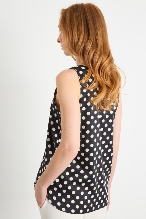 Top in crepe de chine