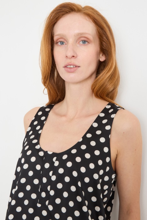 Top in crepe de chine