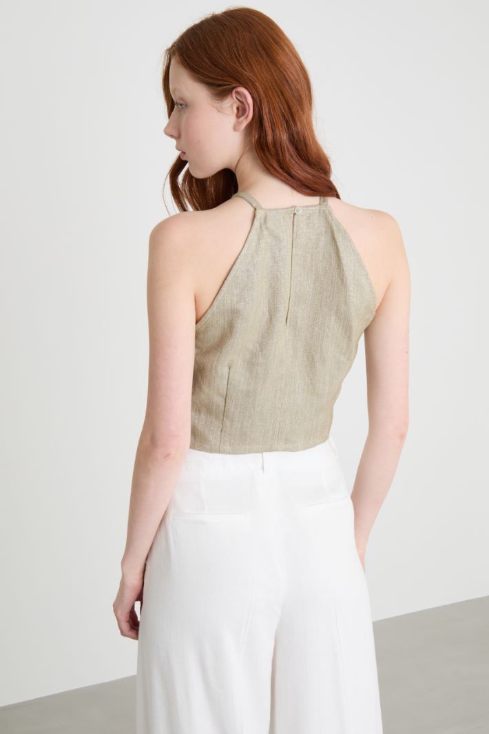Sleeveless crop top Intrend - 4